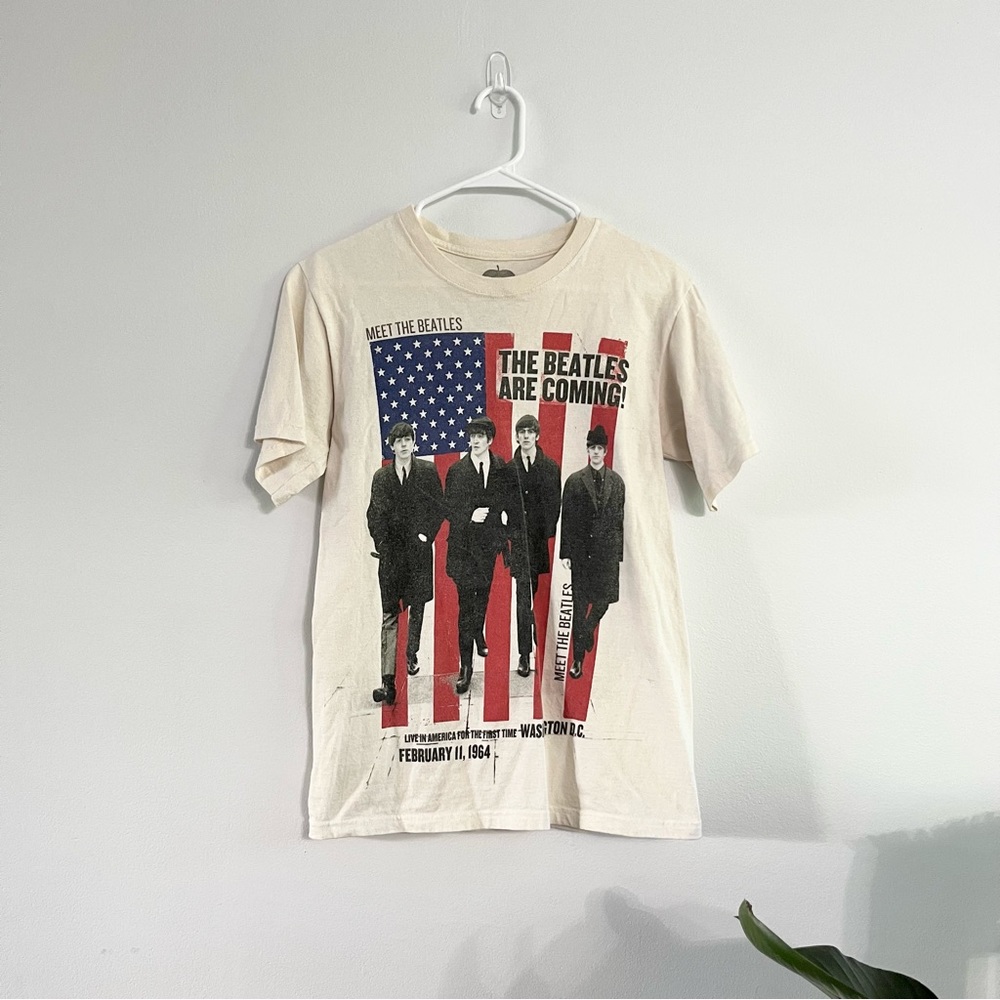 The Beatles Apple Corps Limited T Shirt Meet the Beatles Advertisement Graphic S